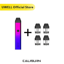 Load image into Gallery viewer, In Stock!!! UWELL Caliburn Portable System Kit and 1 Pack 2ml Refillable Cartridge Top-Fill Vape Pod
