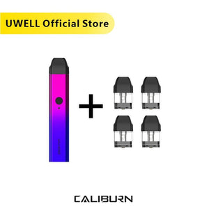 In Stock!!! UWELL Caliburn Portable System Kit and 1 Pack 2ml Refillable Cartridge Top-Fill Vape Pod